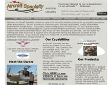 Tablet Screenshot of aircraftspecialty.com